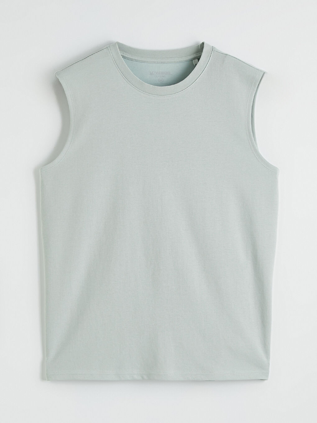 Yeşil Bisiklet Yaka Kolsuz Erkek Tişört-4