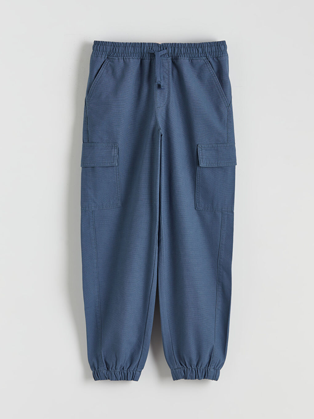 İndigo Beli Lastikli Erkek Çocuk Kargo Pantolon
