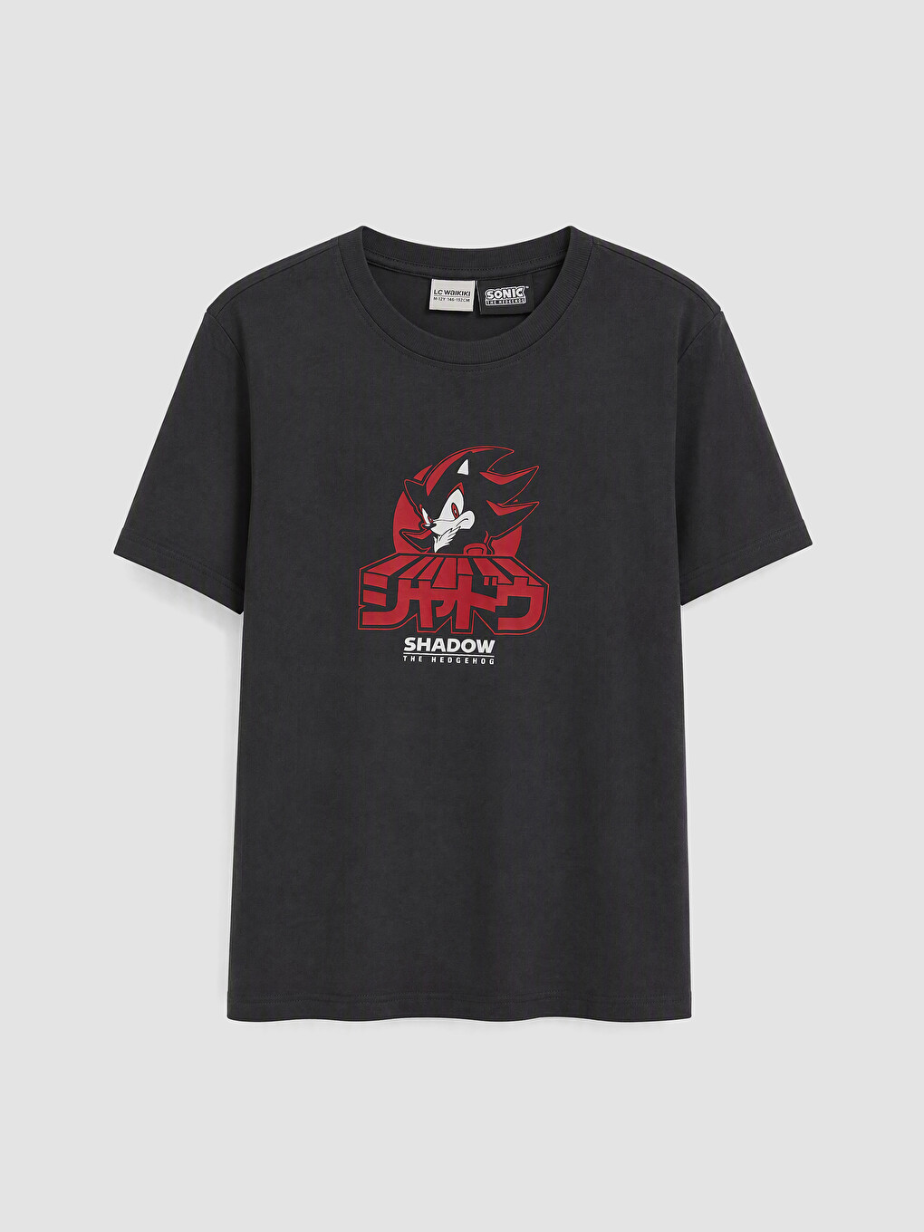 Tricou Băieți Cu Imprimeu Sonic, Guler Rotund