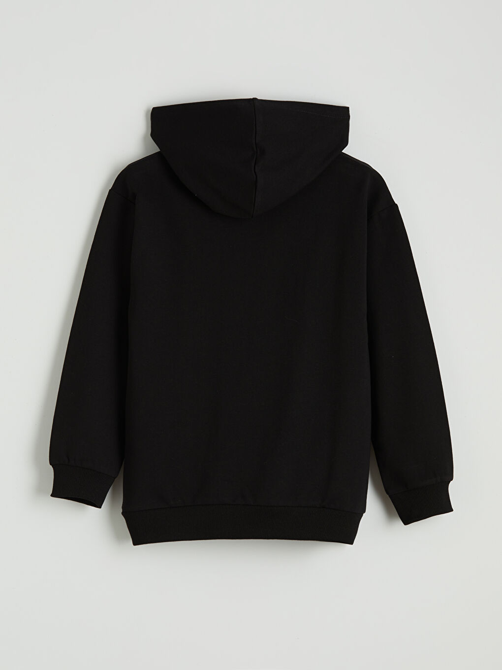 Siyah Kapüşonlu Beşiktaş Baskılı Erkek Çocuk Sweatshirt-1