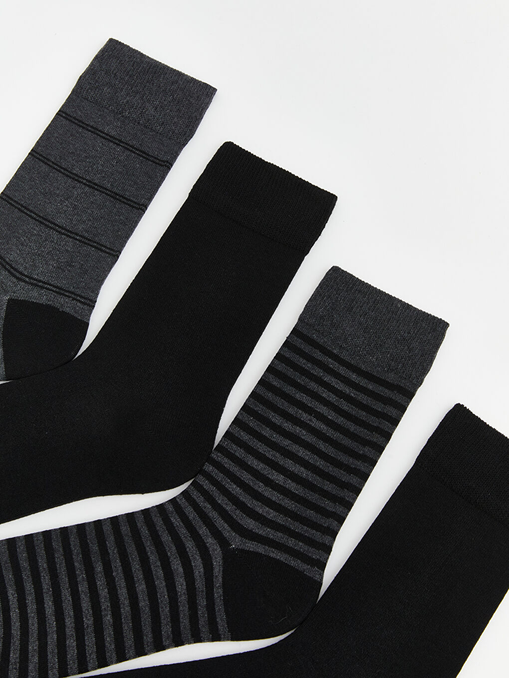 Karışık Çizgili Erkek Soket Çorap 7'li-1