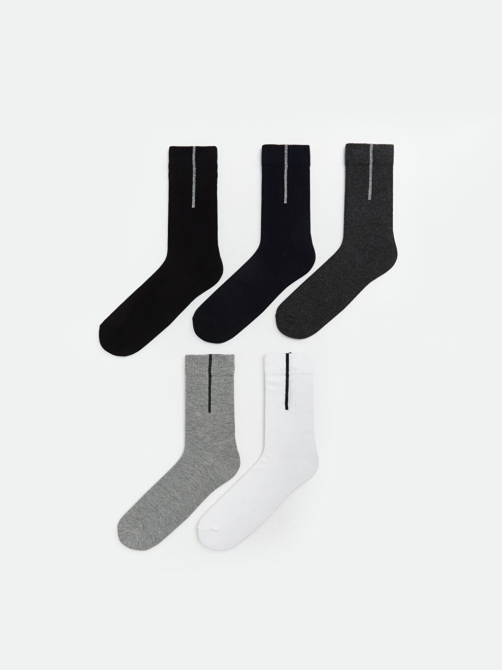 Karışık  Çizgili Erkek Soket Çorap 5'li