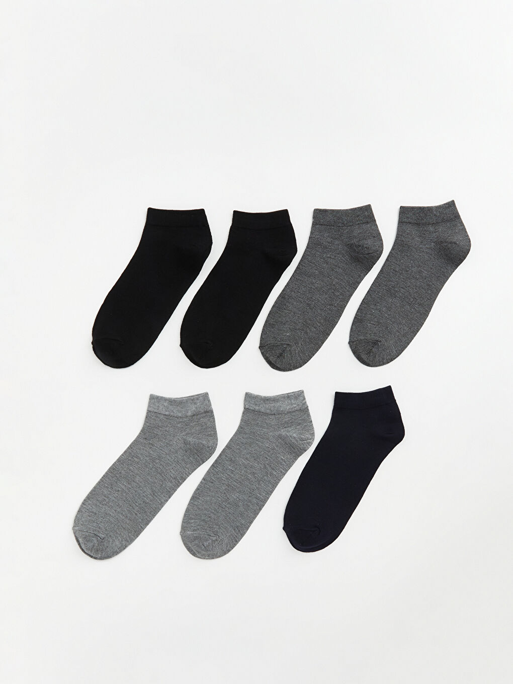 Karışık Erkek Bambu Patik Çorap 7'li