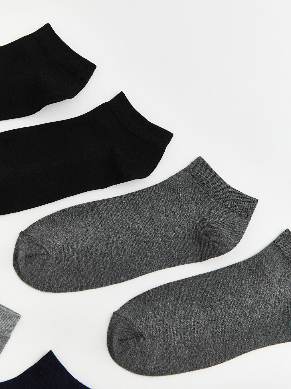 Karışık Erkek Bambu Patik Çorap 7'li-1