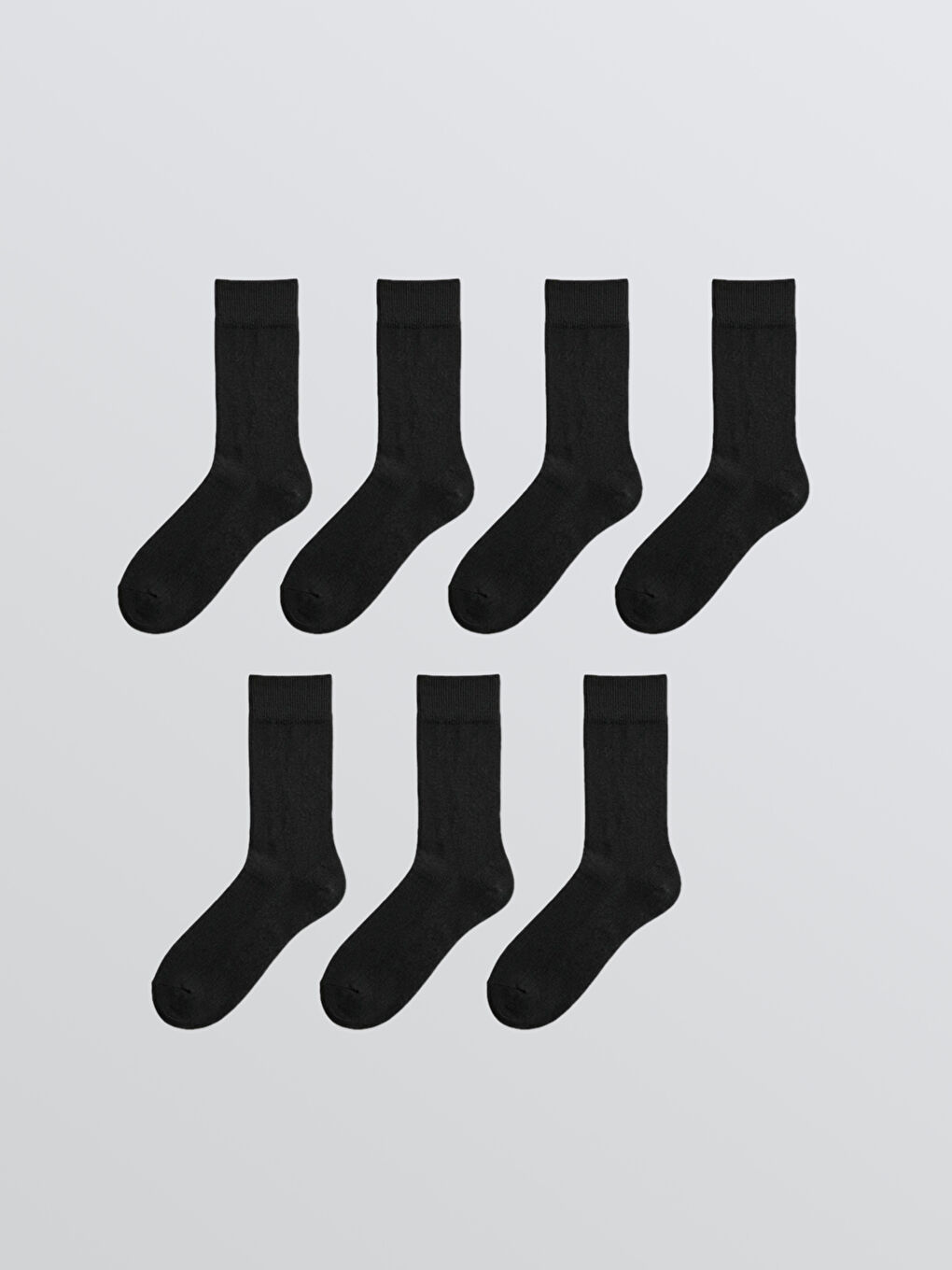 Siyah Erkek Soket Çorap 7'li