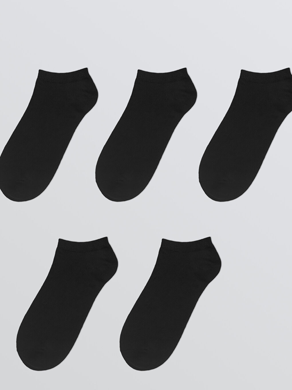 Siyah Erkek Patik Çorap 5'li-1