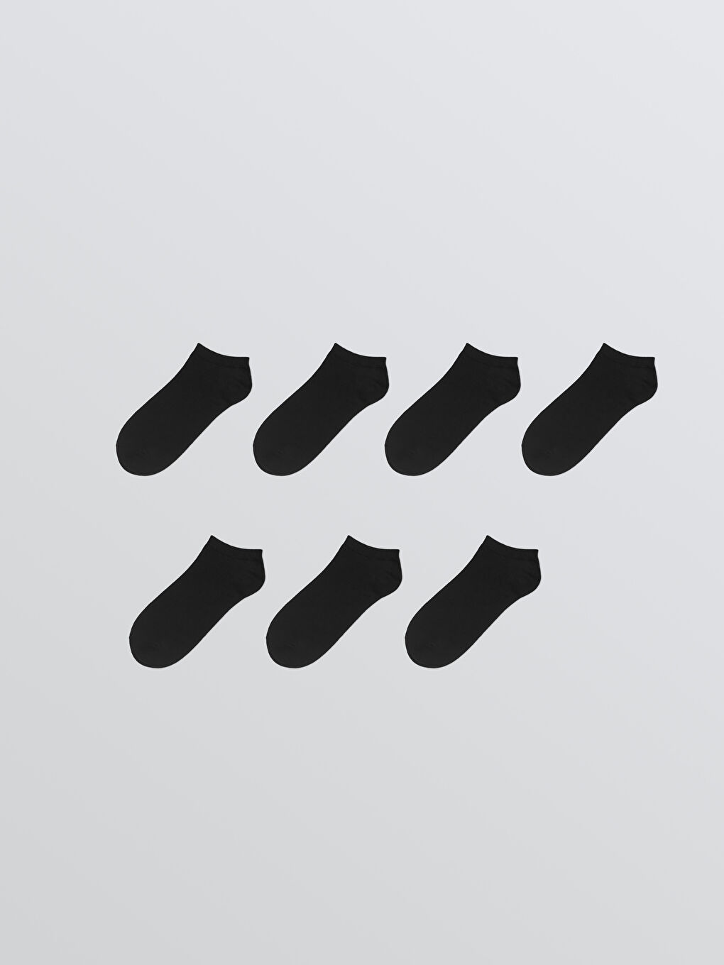 Siyah Erkek Patik Çorap 7'li