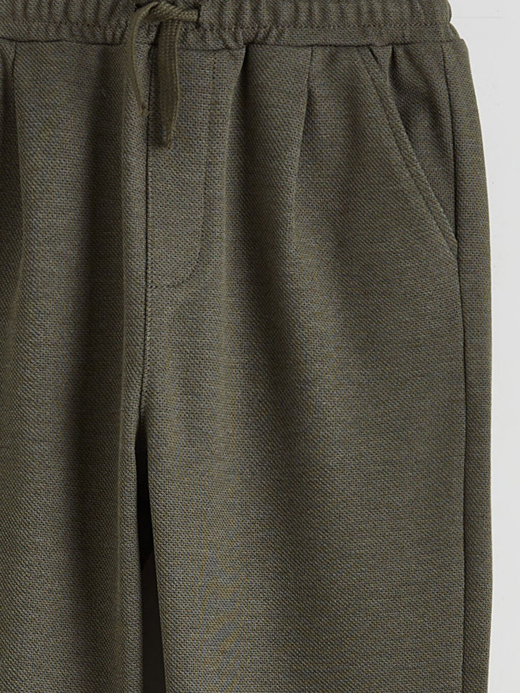 Haki Beli Lastikli Erkek Çocuk Pantolon-2