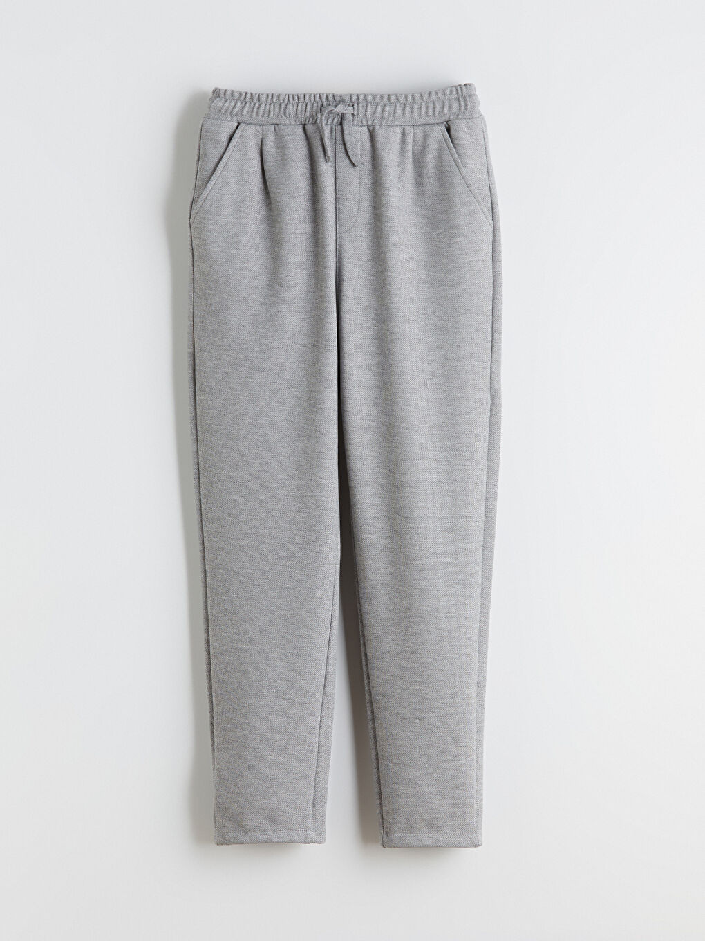 Gri Beli Lastikli Erkek Çocuk Pantolon