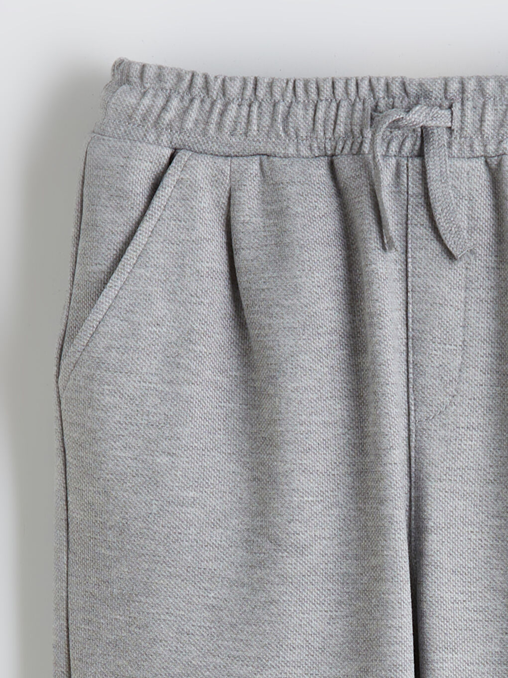 Gri Beli Lastikli Erkek Çocuk Pantolon-1