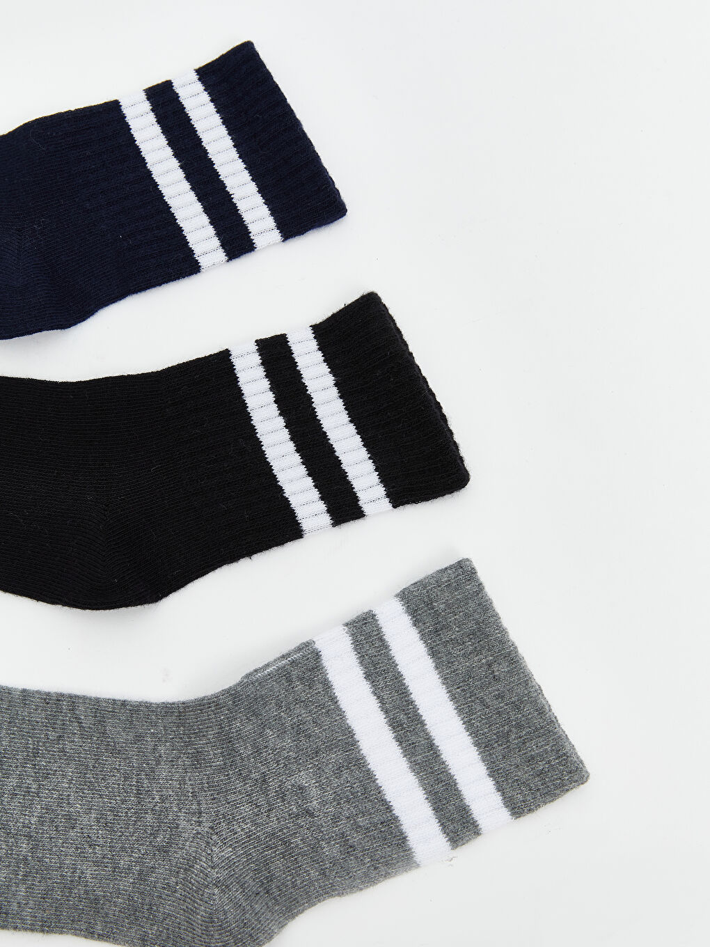 Karışık Çizgili Erkek Çocuk Soket Çorap 5'li-1