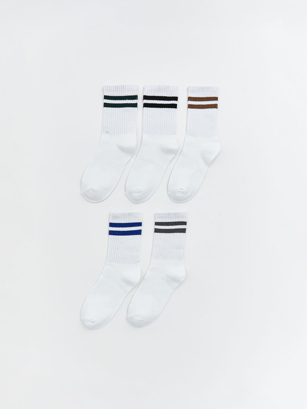 جورابە پەنجەکەوتە خەتخەتی بۆ کوڕان - ٥ دانە پاکەت