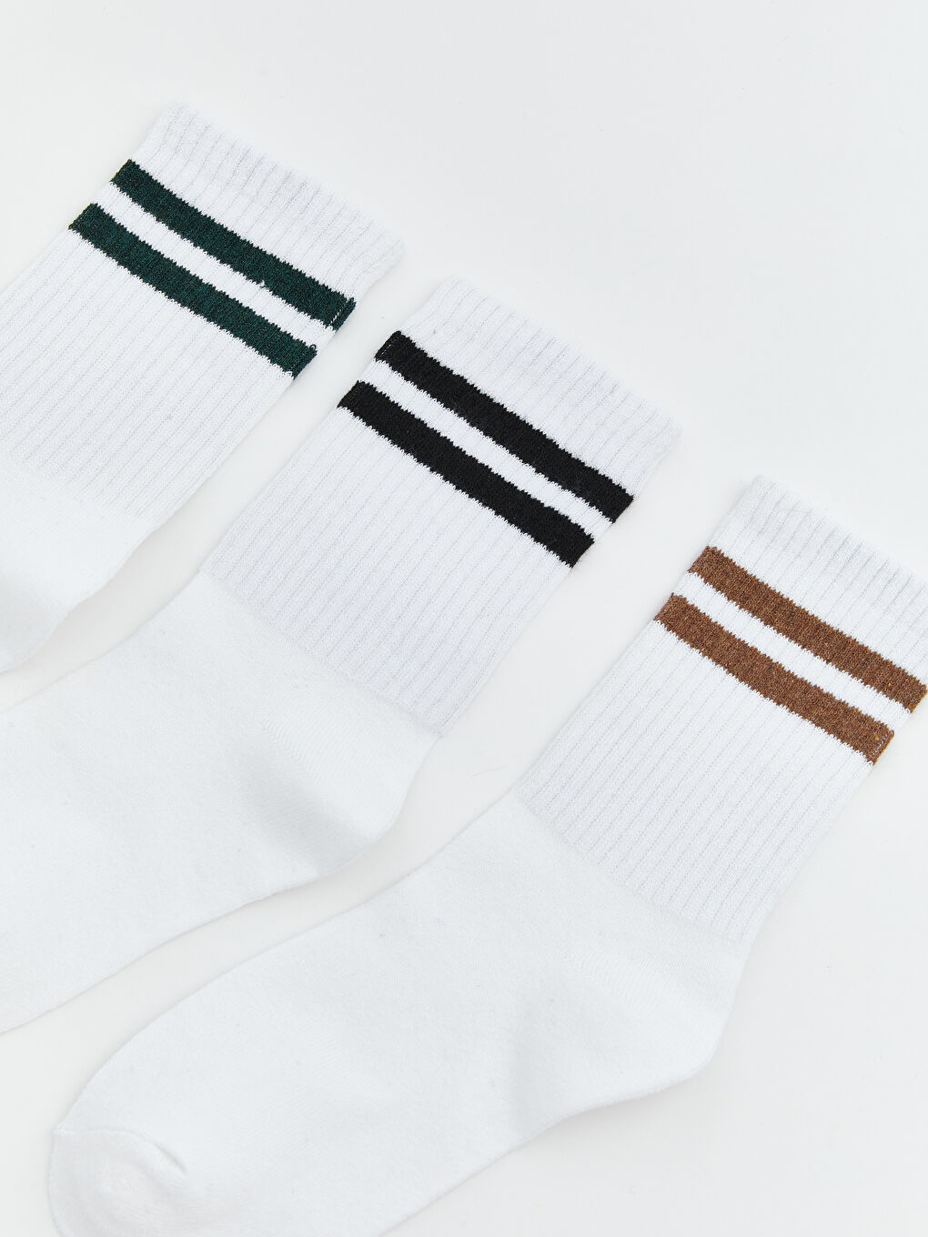 جورابە پەنجەکەوتە خەتخەتی بۆ کوڕان - ٥ دانە پاکەت-1