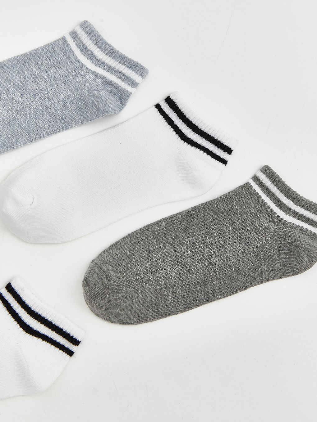 Karışık Çizgili Erkek Çocuk Patik Çorap 5'li-1