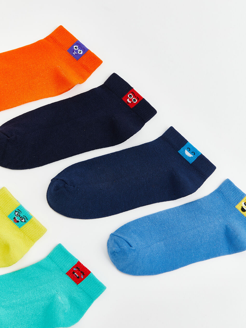 Karışık Desenli Erkek Çocuk Patik Çorap 7'li-1