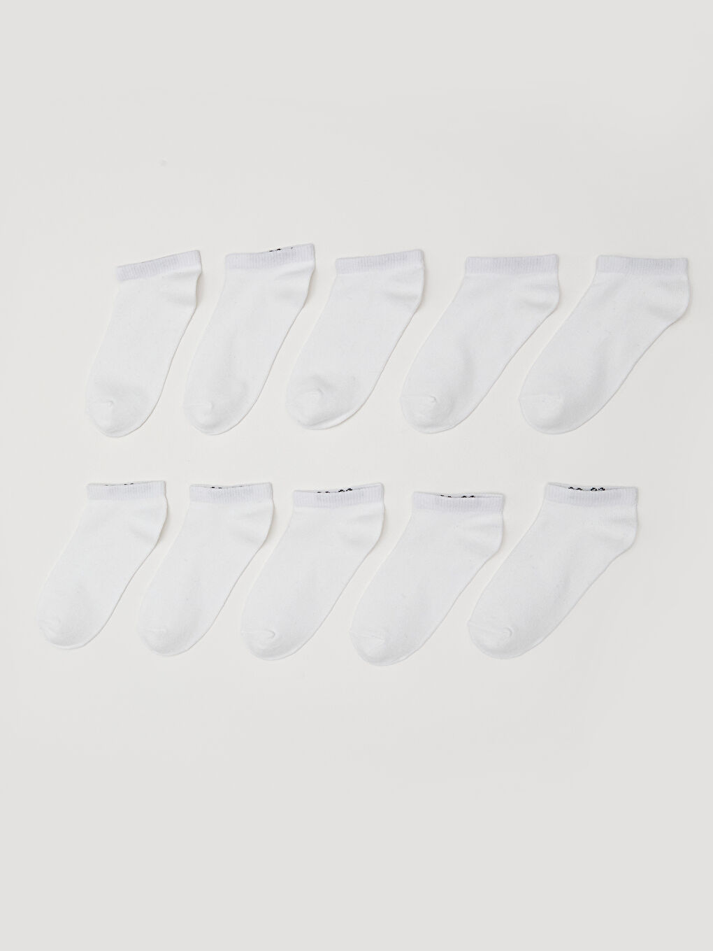 Beyaz Erkek Çocuk Patik Çorap 10'lu