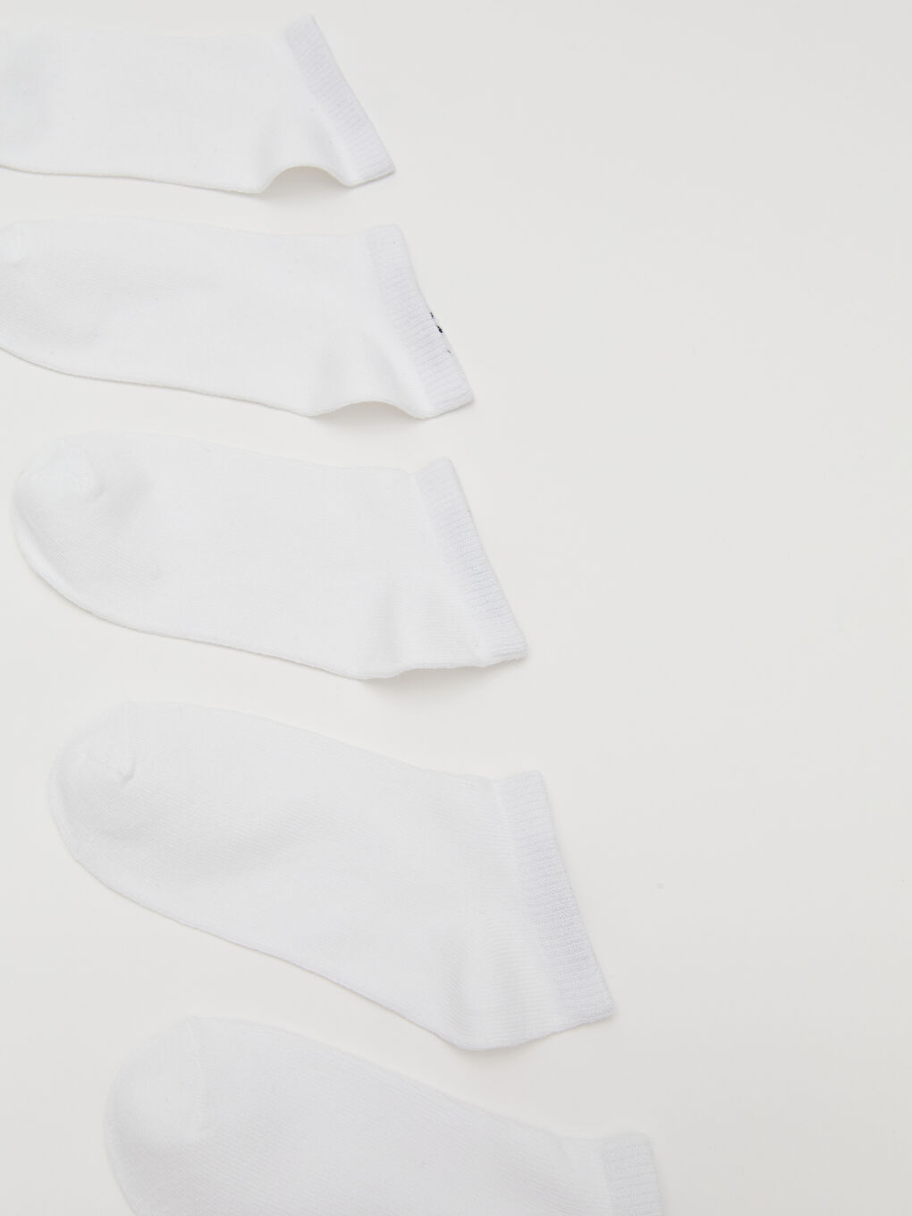 Beyaz Erkek Çocuk Patik Çorap 10'lu-1