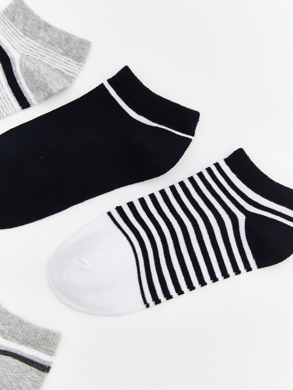 Çizgili Erkek Çocuk Patik Çorap 5'li-1