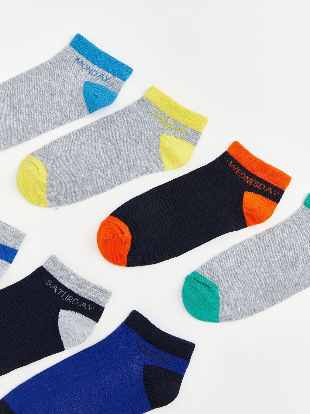 Karışık Erkek Çocuk Patik Çorap 7'li-1