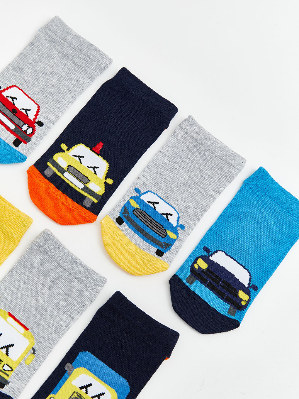 Karışık Desenli Erkek Çocuk Patik Çorap 7'li-1