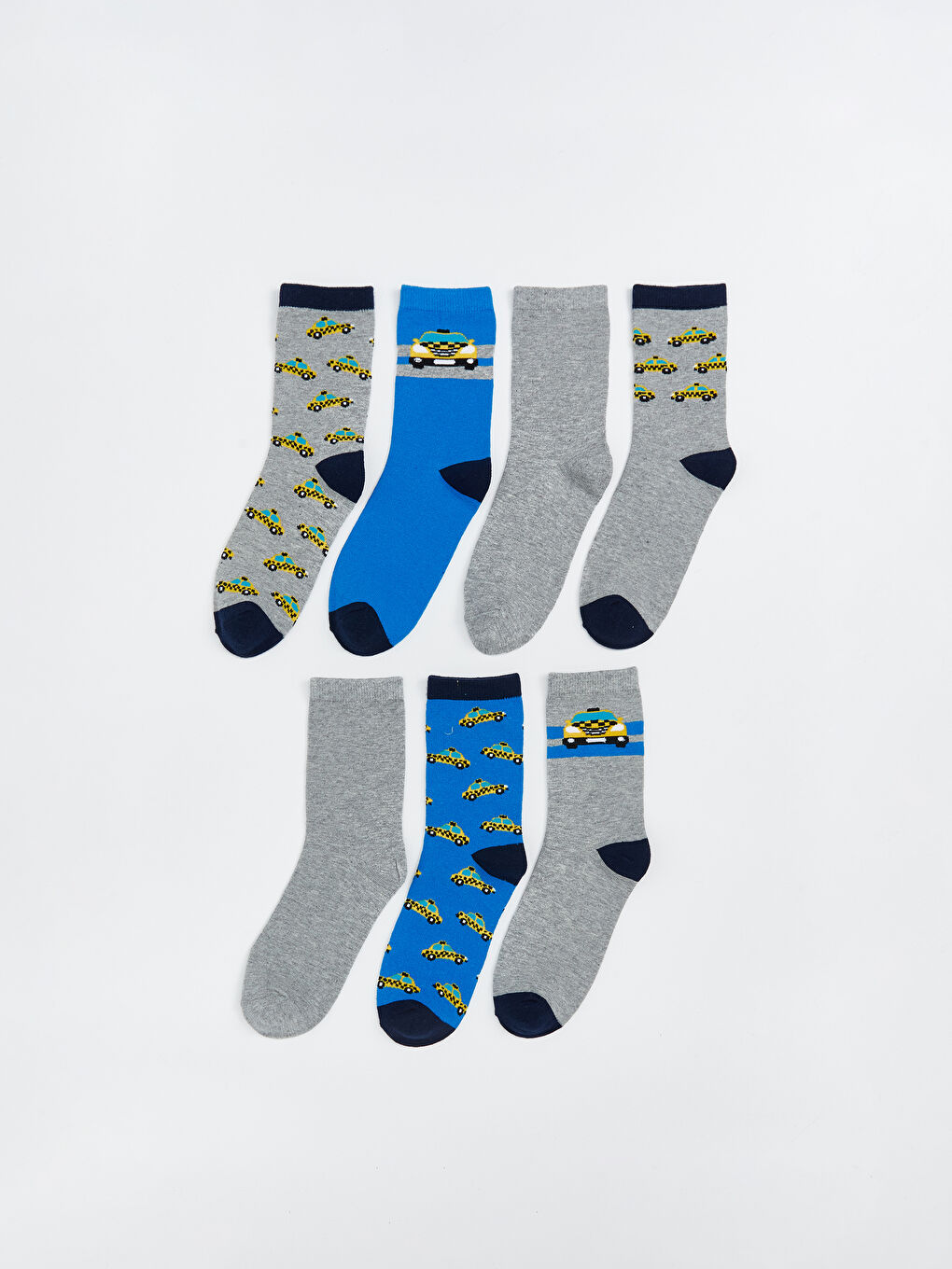 Patterned Boys' Ankle Socks 7 Pack
