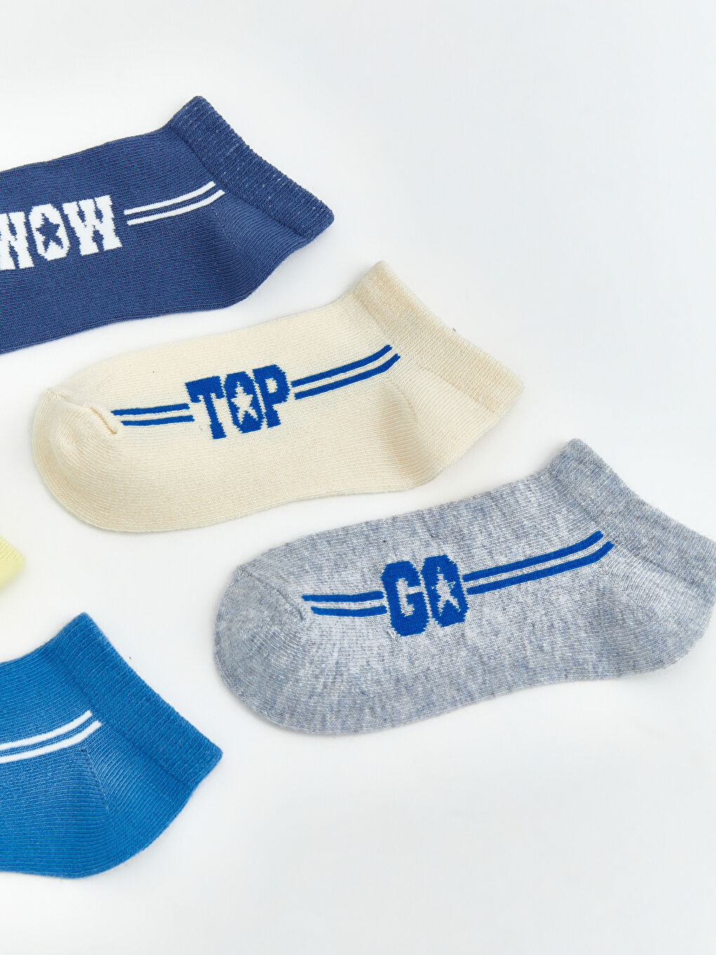 Karışık Desenli Erkek Çocuk Patik Çorap 5'li-1