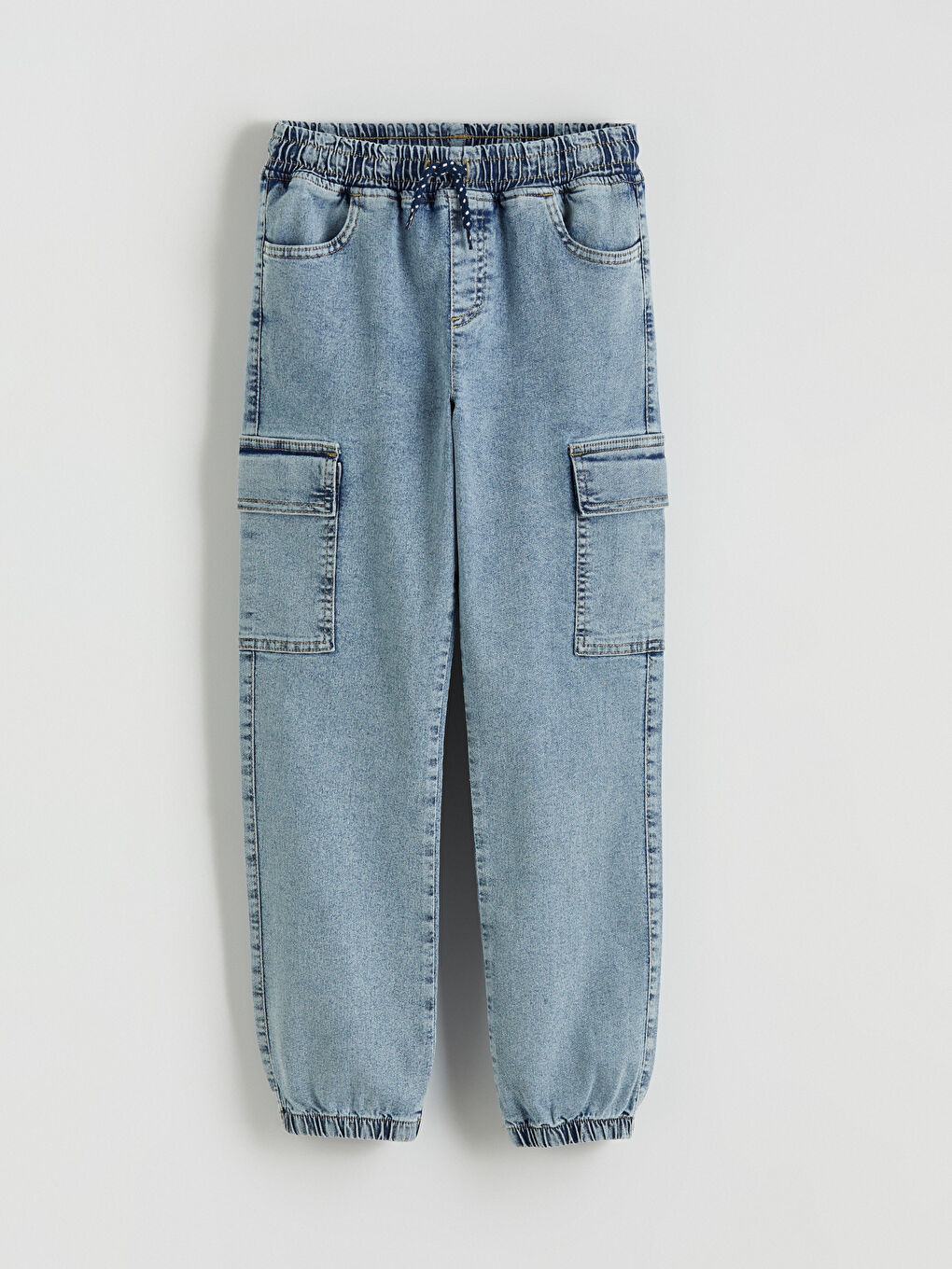 İndigo Erkek Çocuk Kargo Jean Pantolon