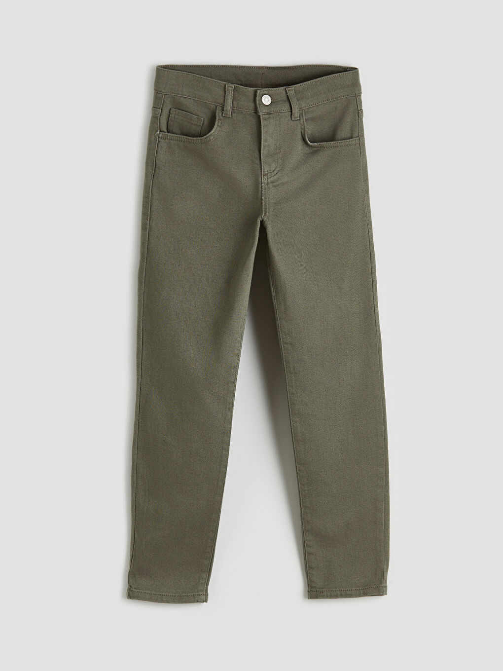 Haki Erkek Çocuk Süper Skinny Fit Jean Pantolon