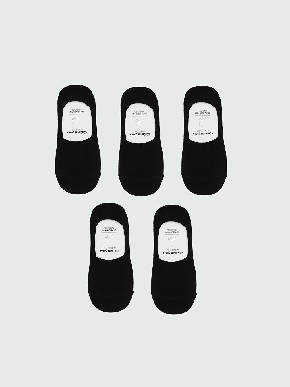 Siyah Bambu Erkek Babet Çorap 5'li-1