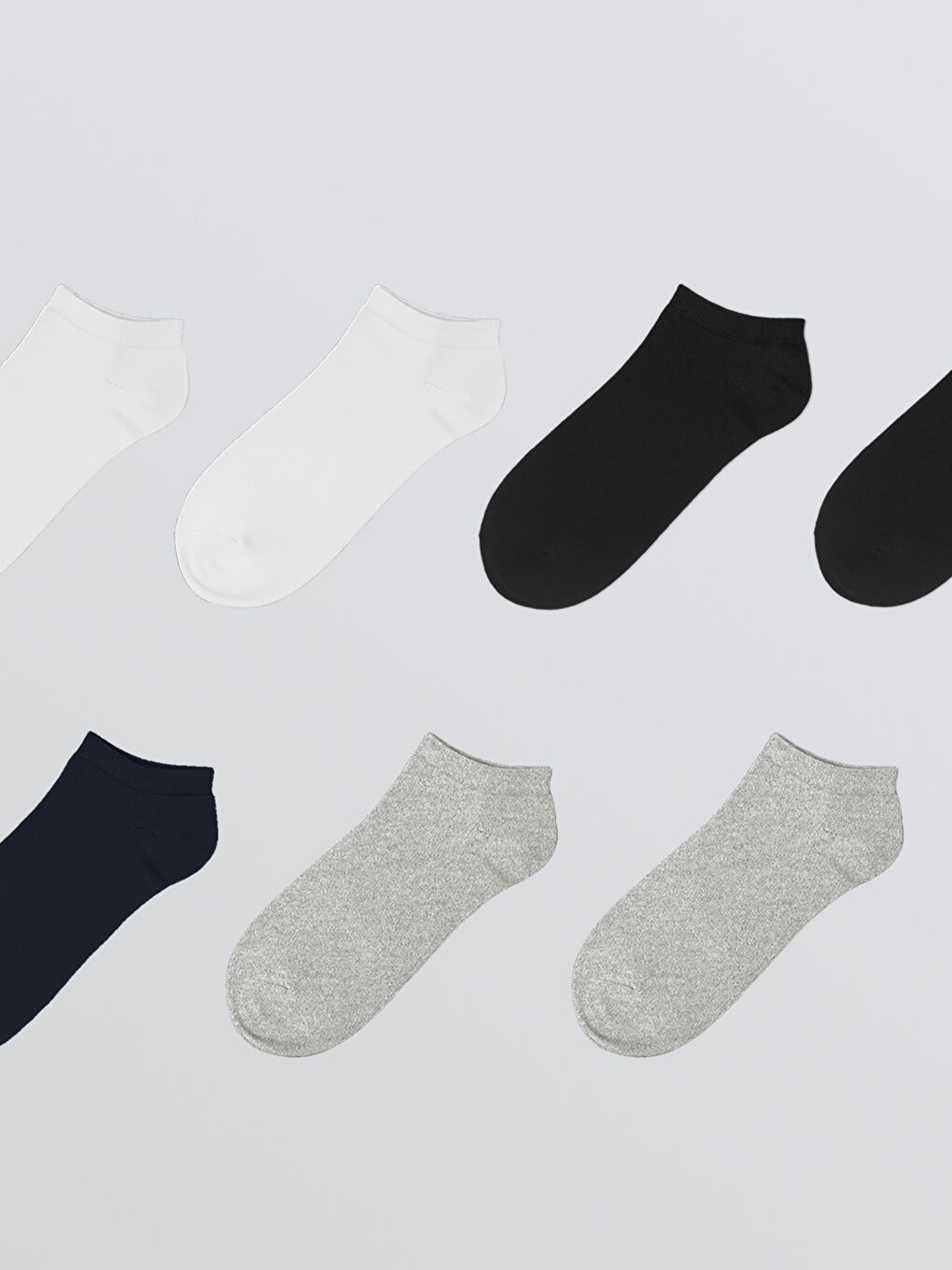 Karışık Erkek Sneaker Çorap 7'li-1