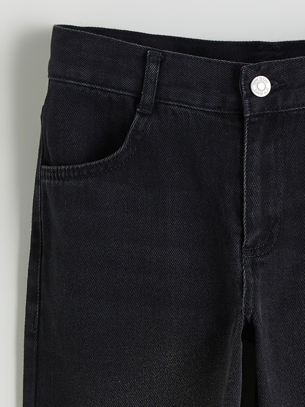 Siyah Regular Fit Erkek Çocuk Jean Pantolon-2