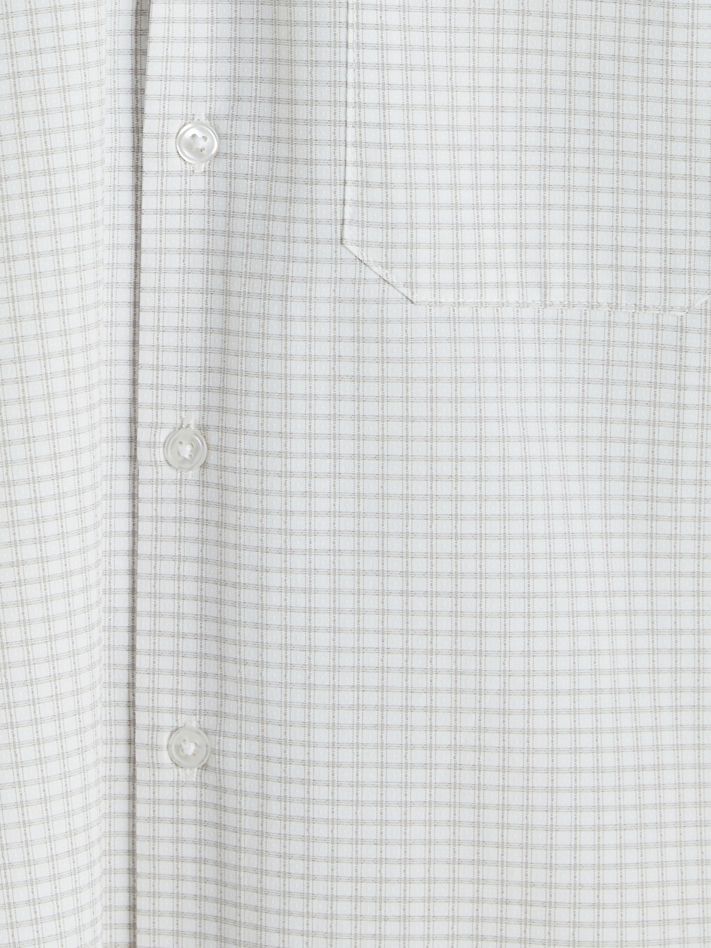 Regular Fit Men's Short Sleeve Plaid Dobby Shirt-5