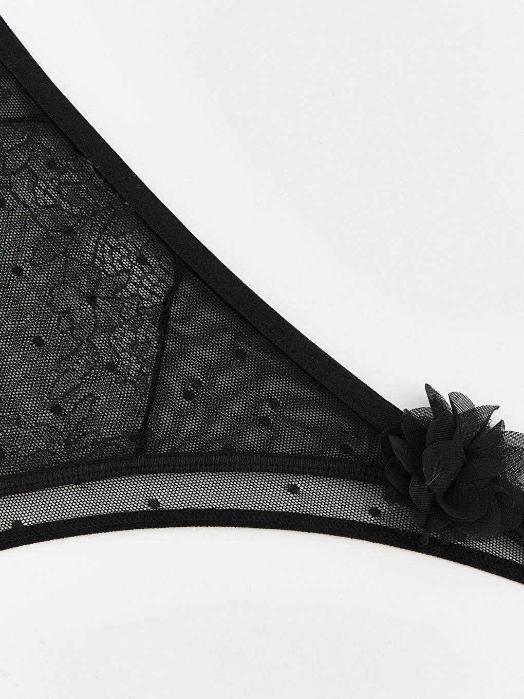 Siyah Dantelli Fantezi Brazilian Külot	-2