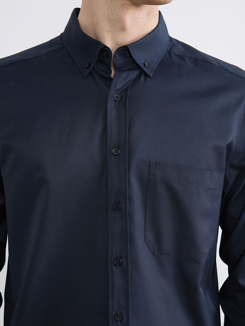 Regular Fit Gabardine Men's Shirt-2