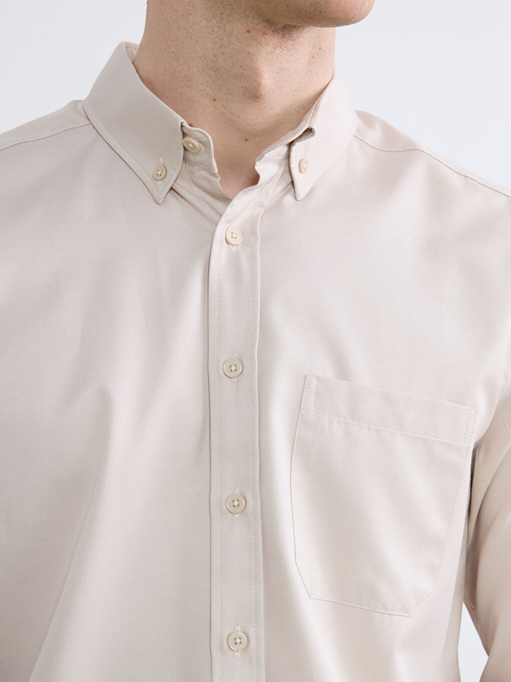 Regular Fit Gabardine Men's Shirt-2