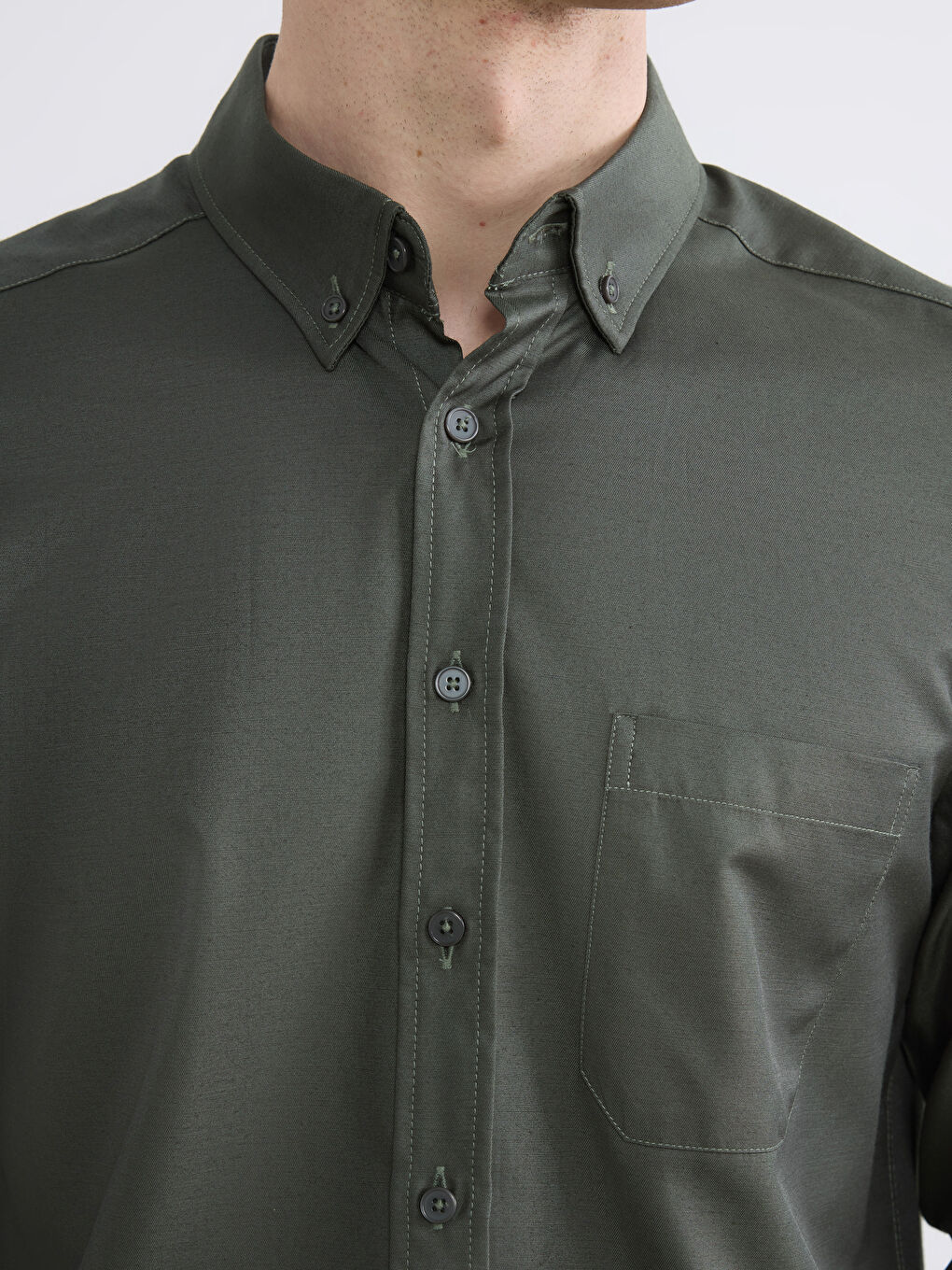 Regular Fit Gabardine Men's Shirt-2