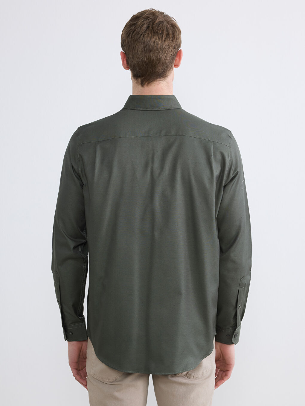 Regular Fit Gabardine Men's Shirt-3