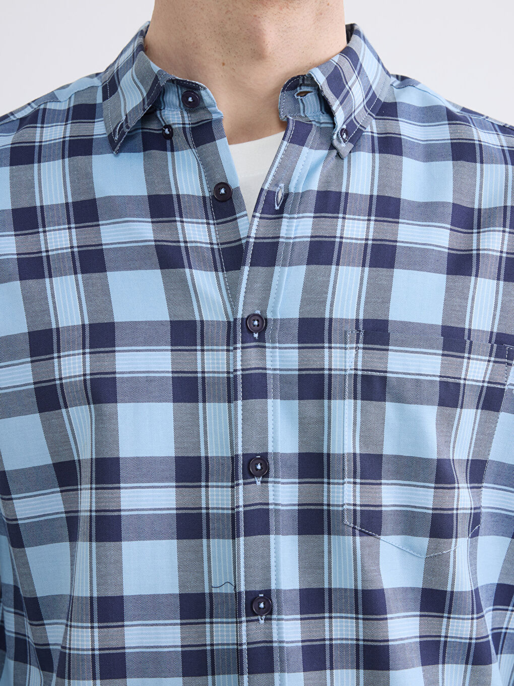 قميص أزرق رجل-2