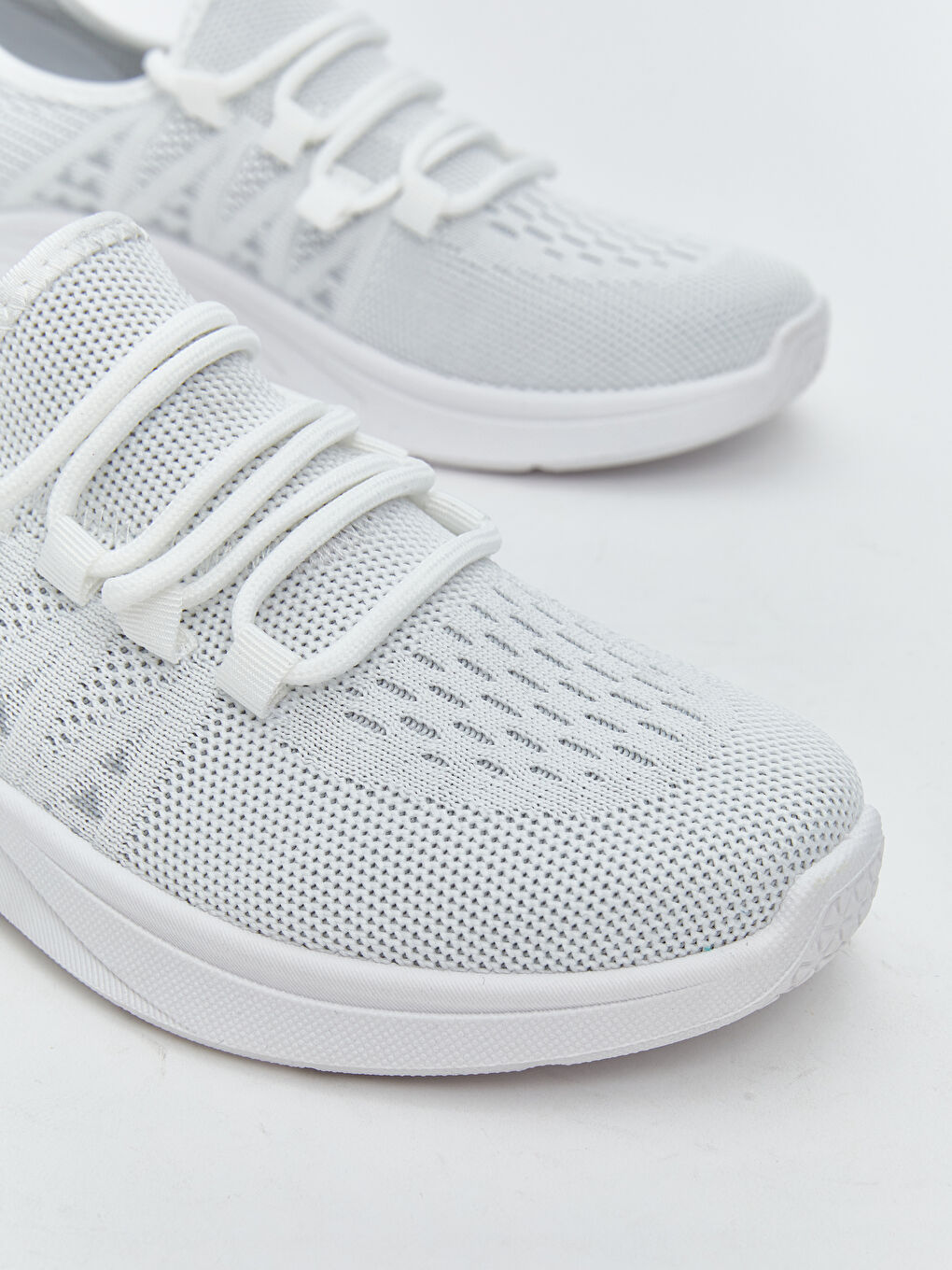 Beyaz File Detaylı Kadın Spor Ayakkabı-1