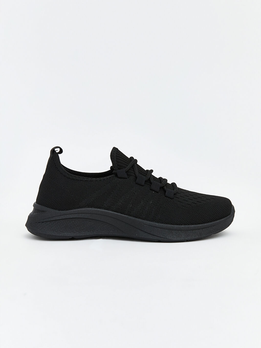 Siyah File Detaylı Kadın Spor Ayakkabı-1