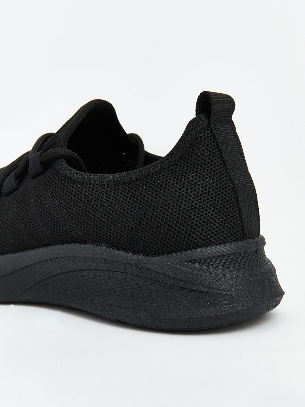 Siyah File Detaylı Kadın Spor Ayakkabı-4