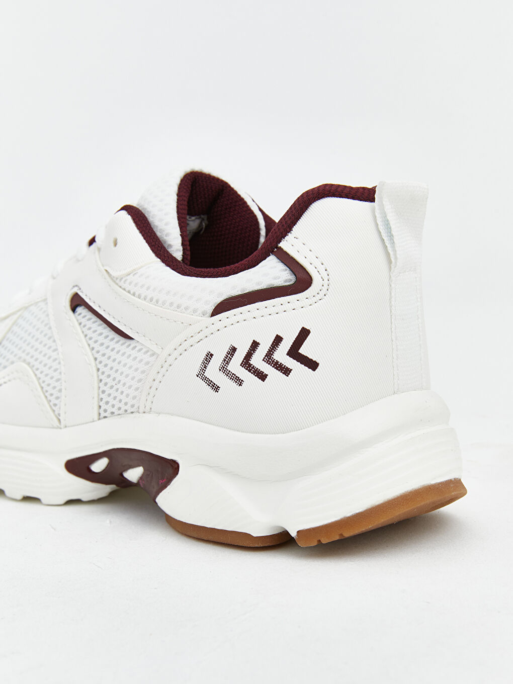 Bordo Bağcıklı Kadın Spor Ayakkabı-4