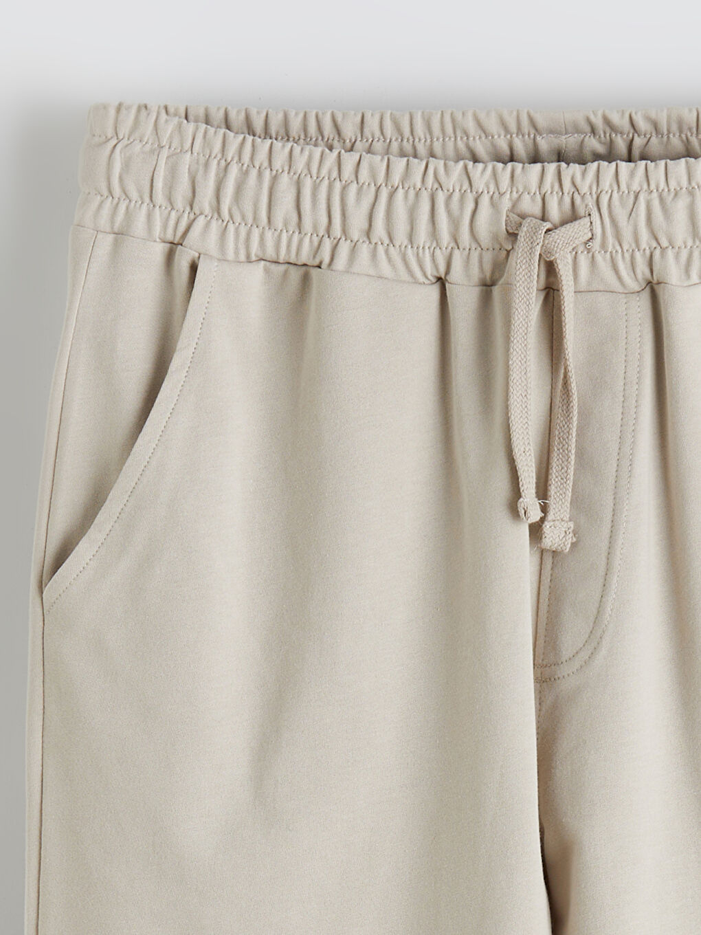 Bej Standart Kalıp Erkek Şort-6