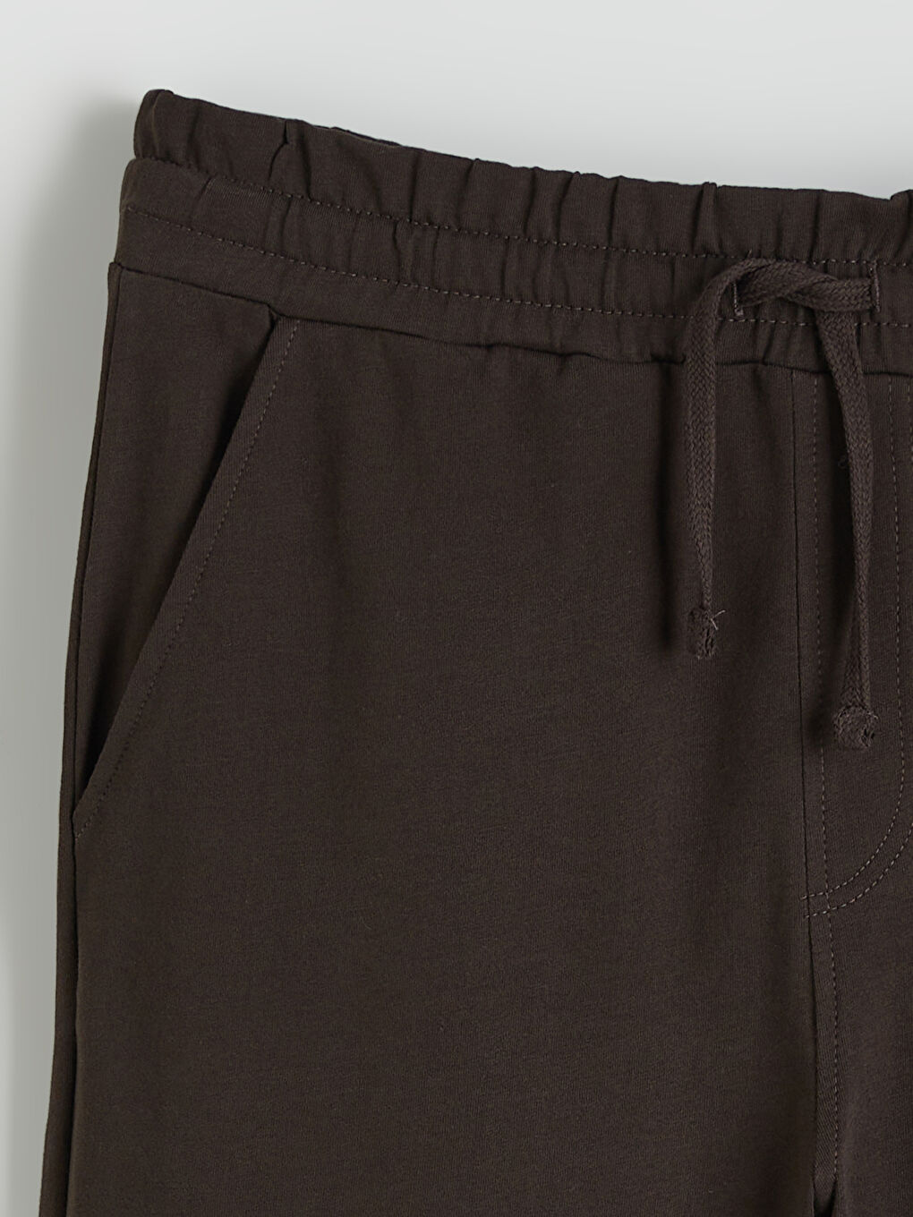 Kahverengi Standart Kalıp Erkek Şort-5