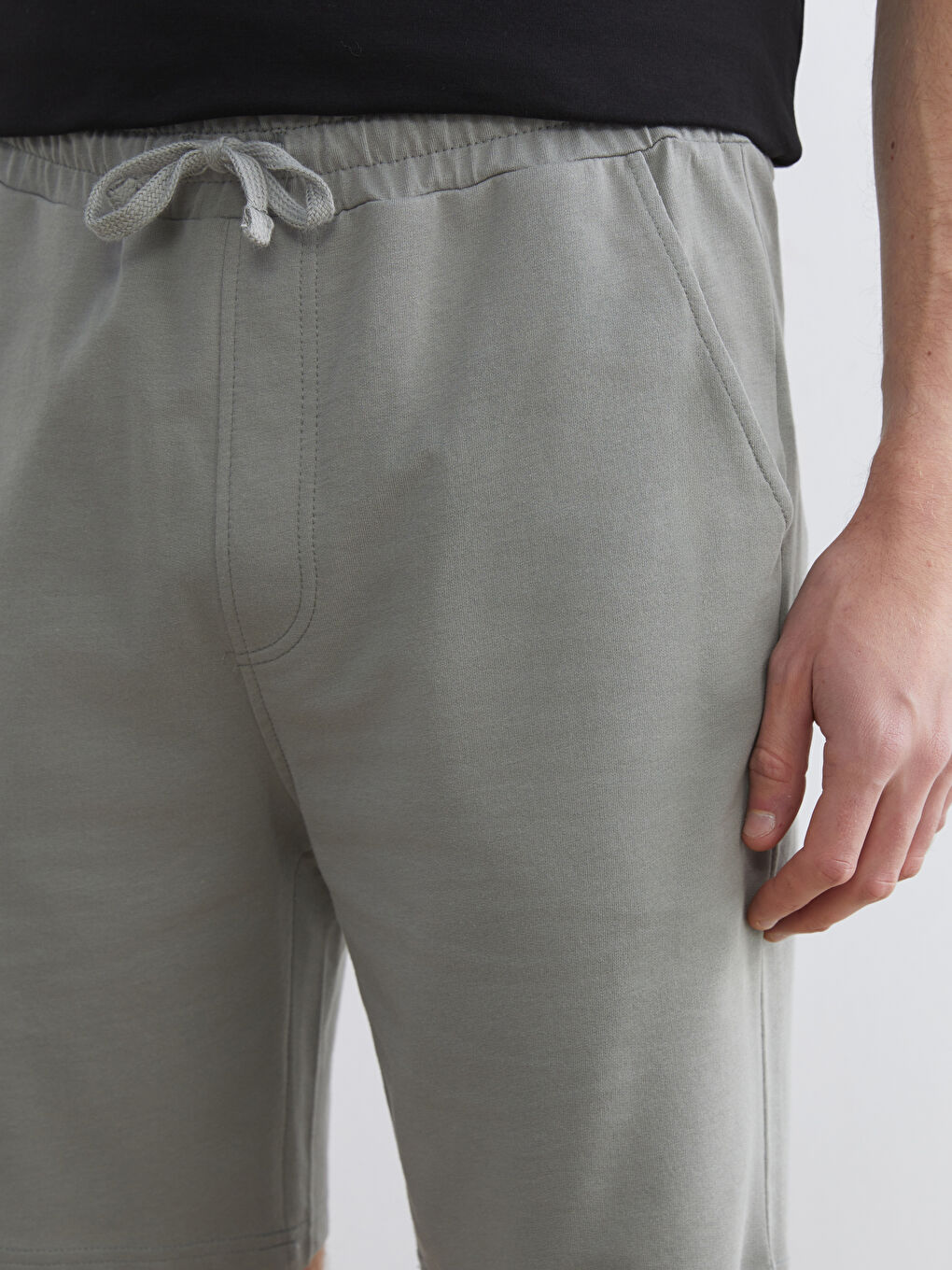 Haki Standart Kalıp Erkek Şort-2