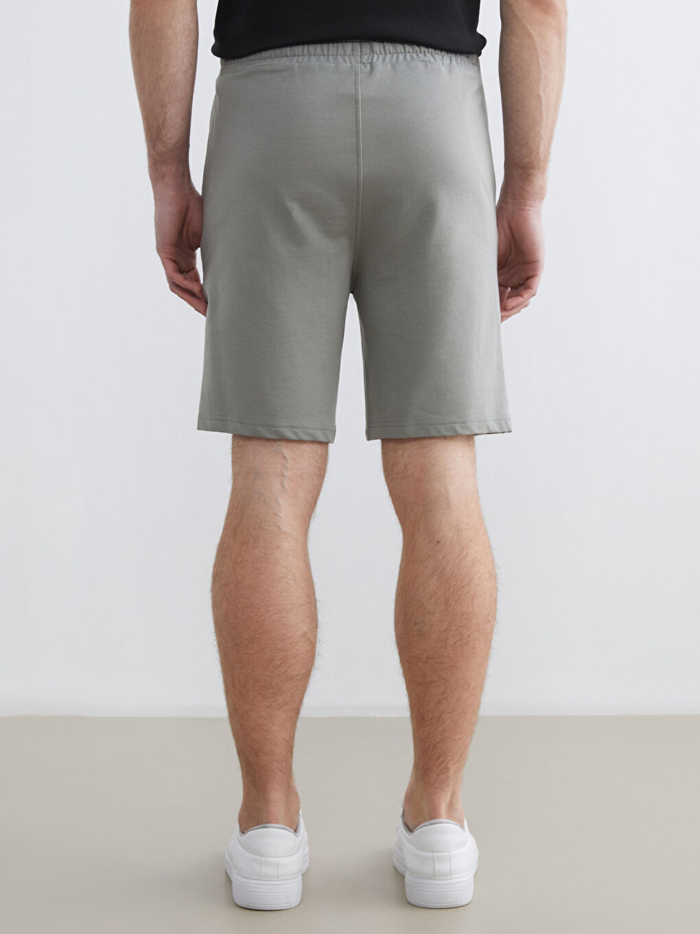 Haki Standart Kalıp Erkek Şort-3