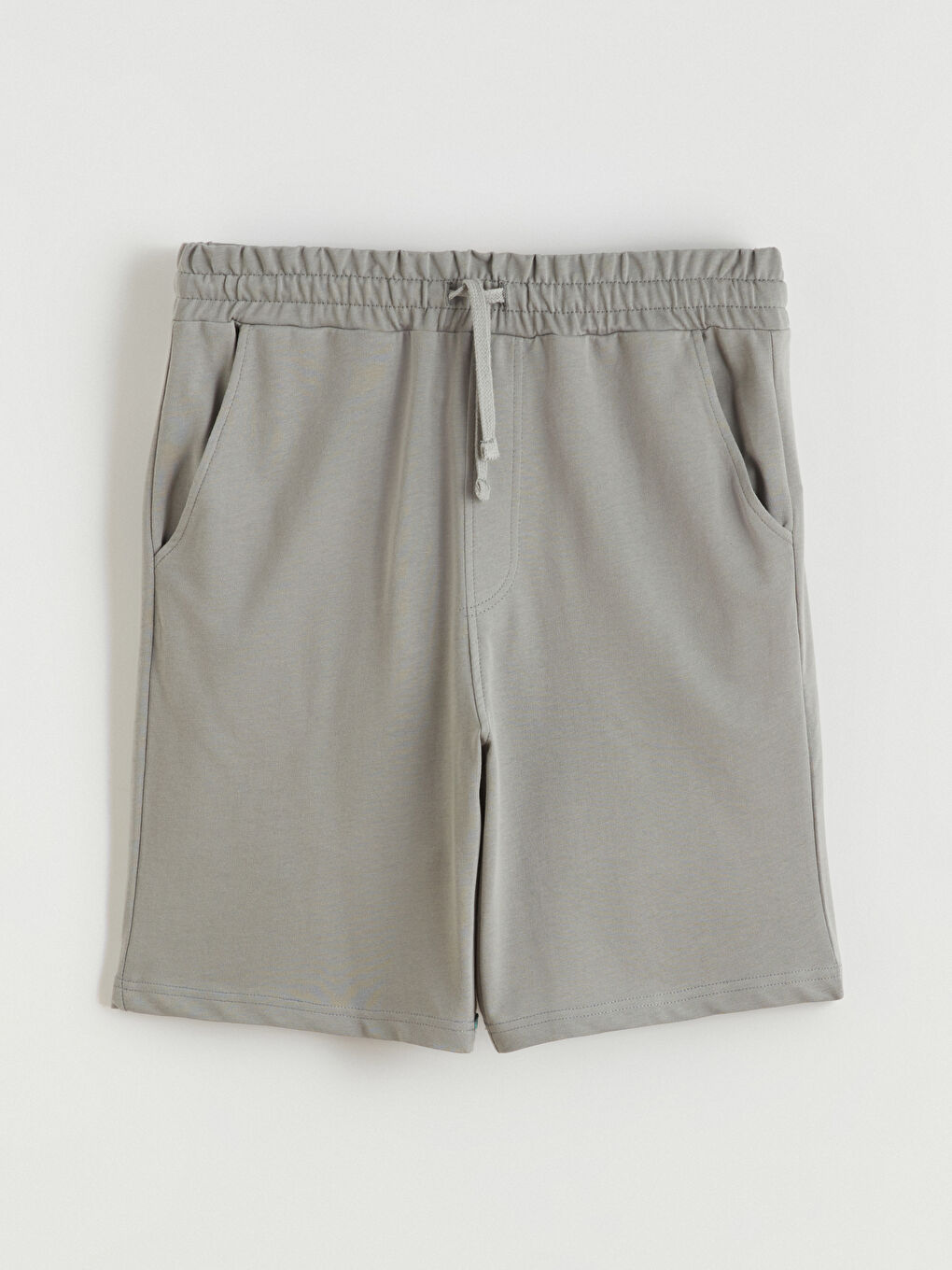 Haki Standart Kalıp Erkek Şort-4