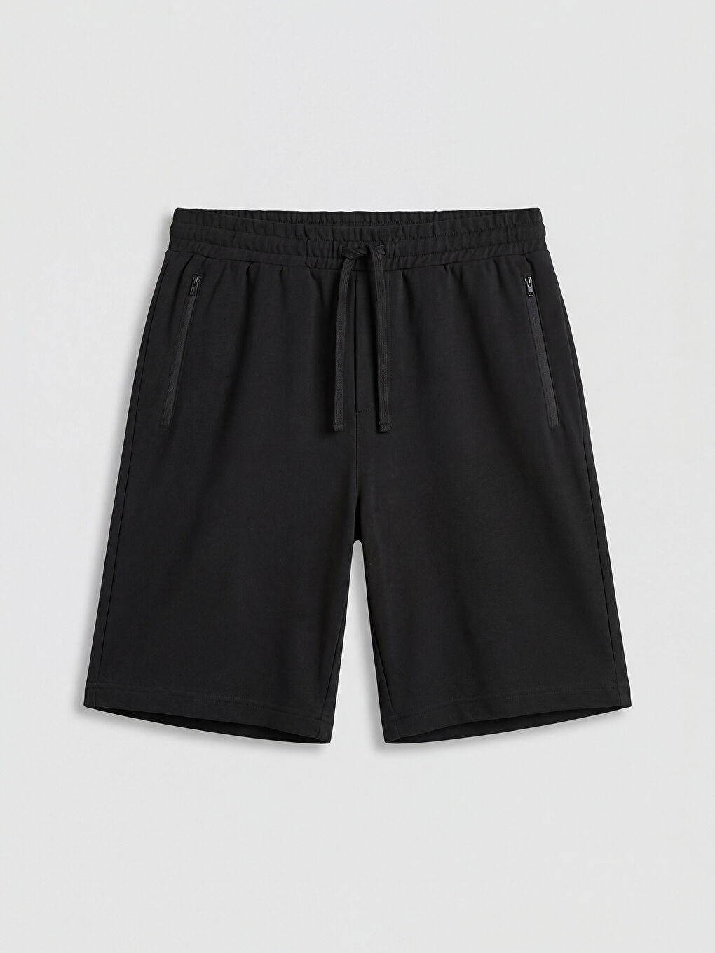 Siyah Standart Kalıp Erkek Şort