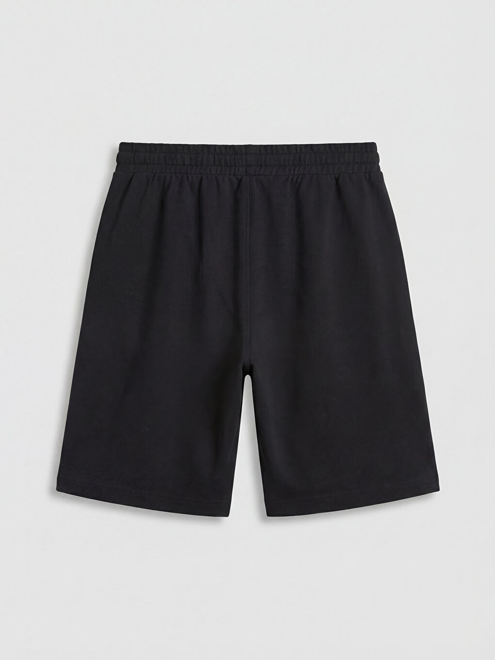 Siyah Standart Kalıp Erkek Şort-1