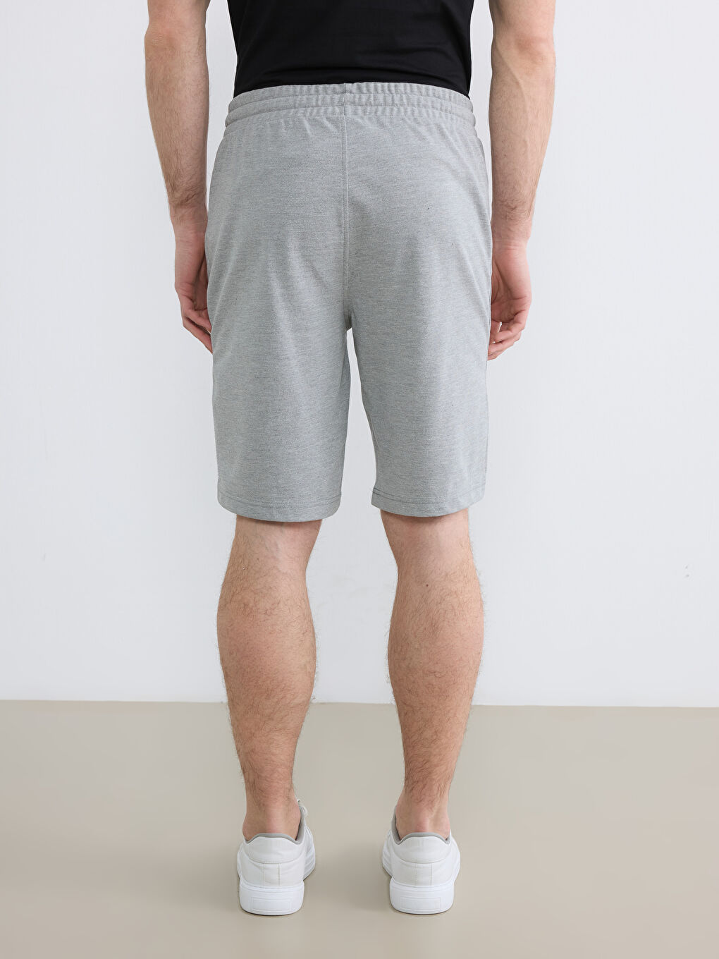 Gri Standart Kalıp Erkek Şort-3